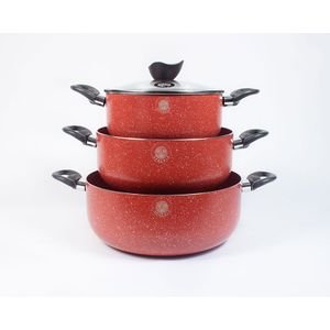 Sumo Non-stick Cooking set - 6pcs(S-7020)