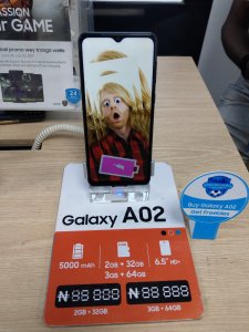 Samsung Galaxy A02 - 2GB RAM, 32GB ROM.