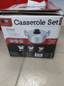 Artemis Aluminum Cookware (3 pieces Casserole Set))
