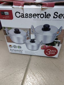 Artemis Aluminum Cookware (3 pieces Casserole Set))