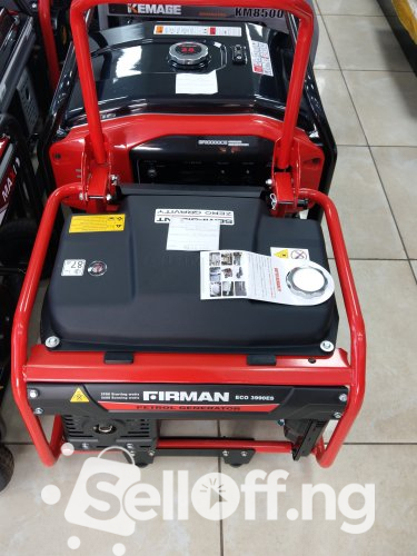Firman Generator- 2.9KVA MAX(Model ECO 3990 ES)