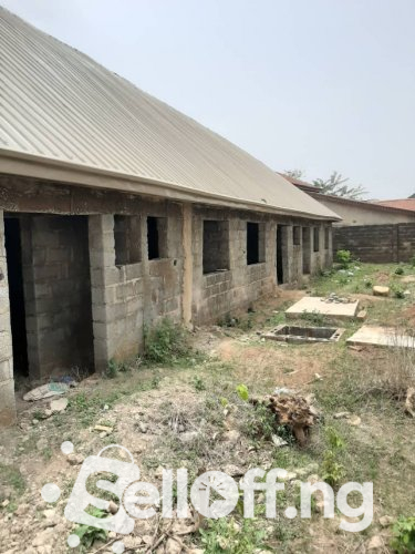 3 flats of 2 nos of 3 bedrooms and 1 no of  2 bedrooms by the back fence of DSS estate in Ile-Tuntun available for sale.