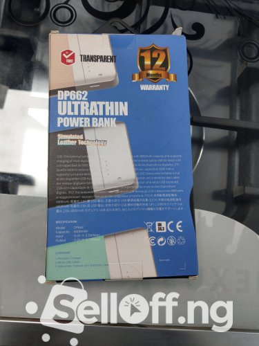 DP662 Ultra thin Power bank(6000mAh)