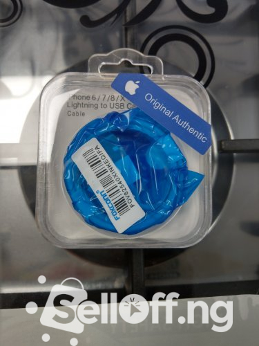 Original USB cord for Iphone 6,7,8 and X.