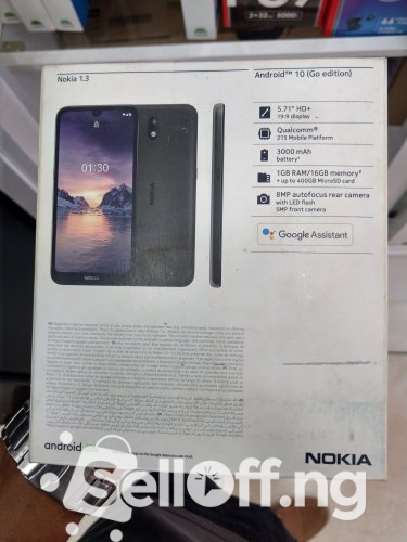 Nokia 1.3 (8MP auto focus rear camera with LED flash))