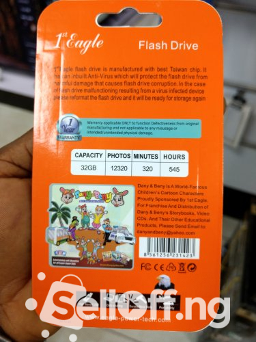 1st Eagle Media 32GB Anti-virus Flash drive.