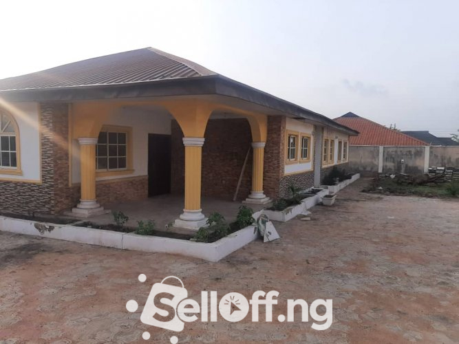 Self Compound of 4 rooms Bungalow at golden palace, oluyole extension.