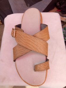 Beautiful Brown Palm Slippers