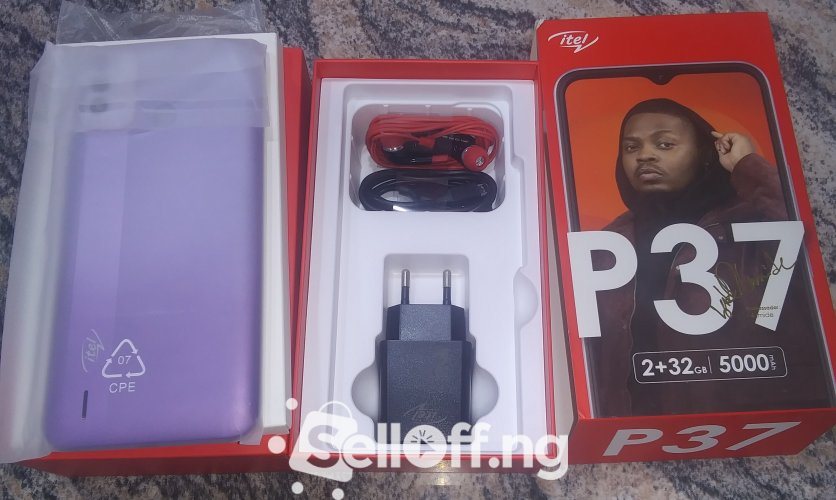 Brand New Itel P37 Purple colour 2+32Gb