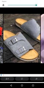 Gray Pecking Stock Slippers