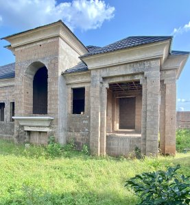 A Structural Standard 4-bedroom Uncompleted bungalow is available for sale 4