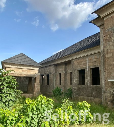 A Structural Standard 4-bedroom Uncompleted bungalow is available for sale