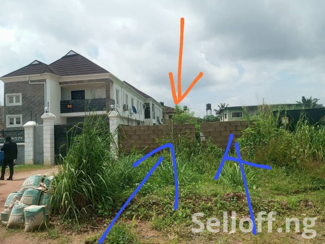 Fully fenced gated 432Sqm plot of Land  at Oladejo Close off Adenuga Street. New Bodija Ibadan