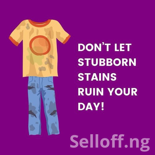 Additive attacks your toughest stains, including food, grass, blood, set in stains and more