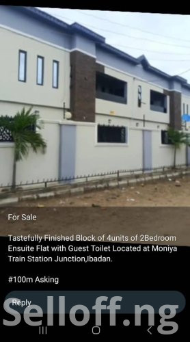 4 flats of 2 bedrooms available for sales