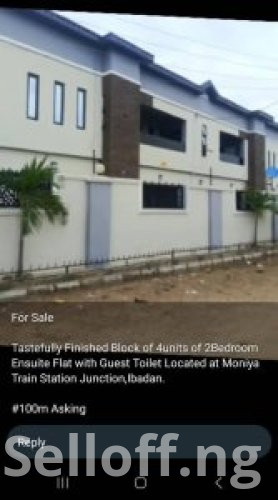 4 flats of 2 bedrooms available for sales