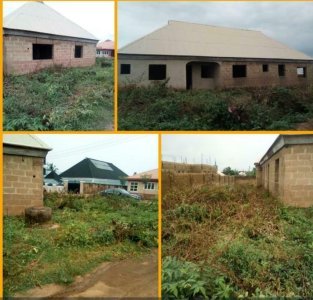 A Bungalow Carcass on big Parcel of Land for Sale