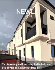 For Sale: Newly and luxuriously built 4 bedroom duplex
