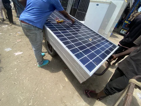 580watts 144cells original jinko biaficial high voltage solar panels