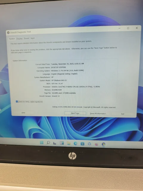 HP ELITEBOOK 840 G3 Core i7