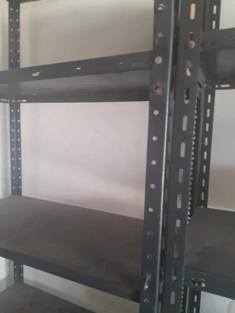 Iron shelves