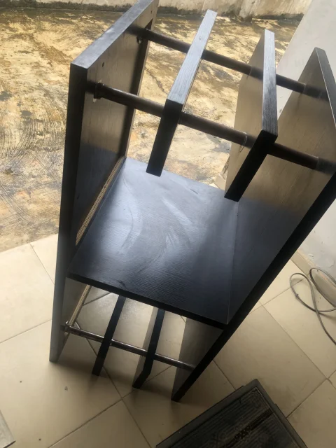 Neat black wooden center table 3