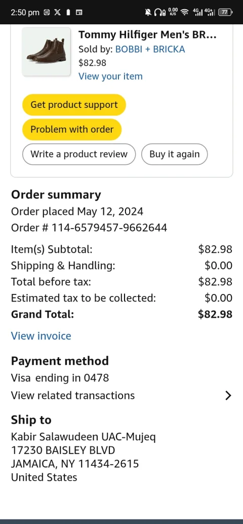 Tommy Hilfiger Brulo Men’s Chelsea Boots – Original & Clean ( worn only thrice) Purchased from Amazon