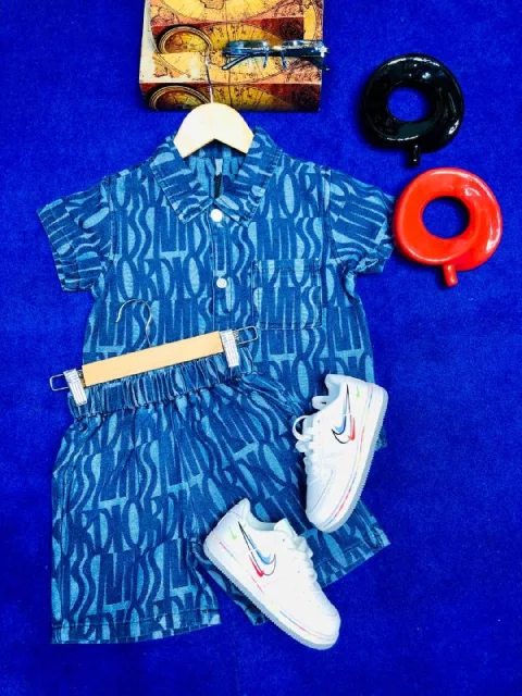 Christian Dior 2pcs boys shirt and short