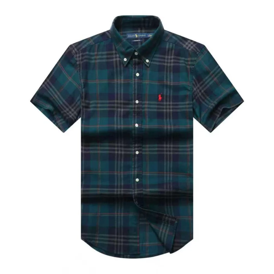 Ralph Lauren Oxford short sleeve checkers shirts