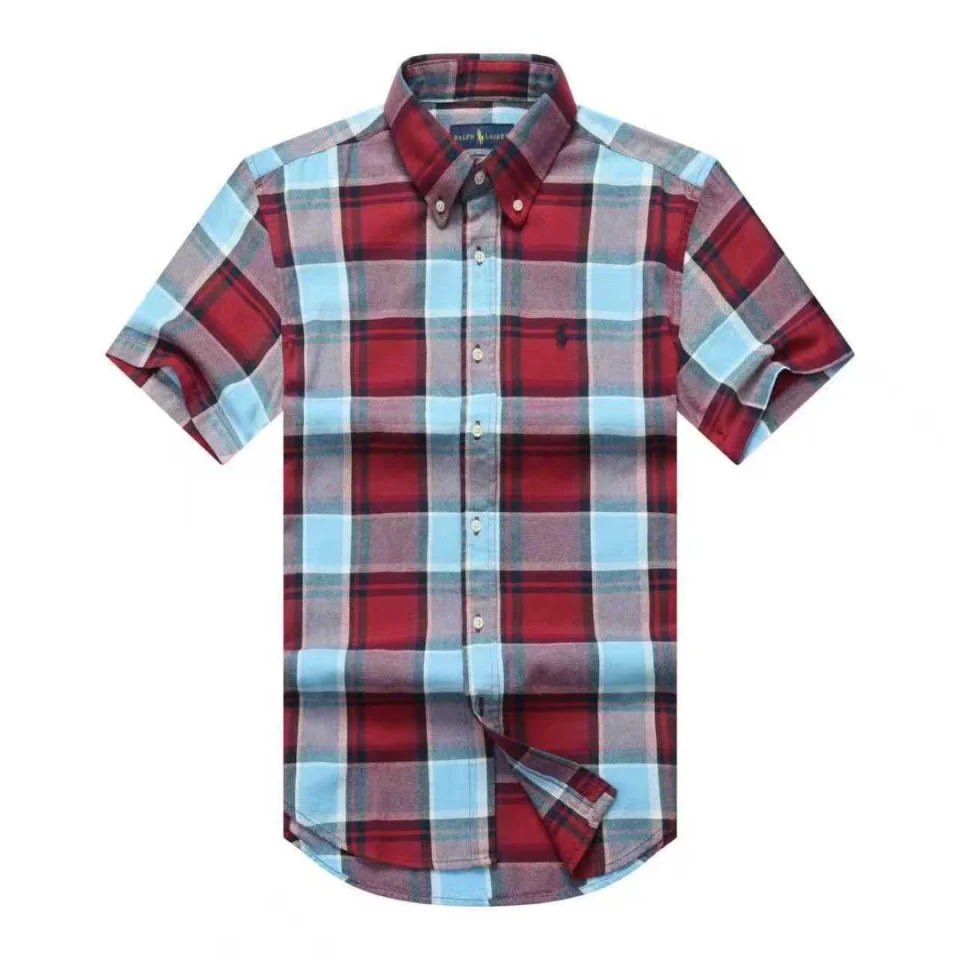 Ralph Lauren Oxford short sleeve checkers shirts