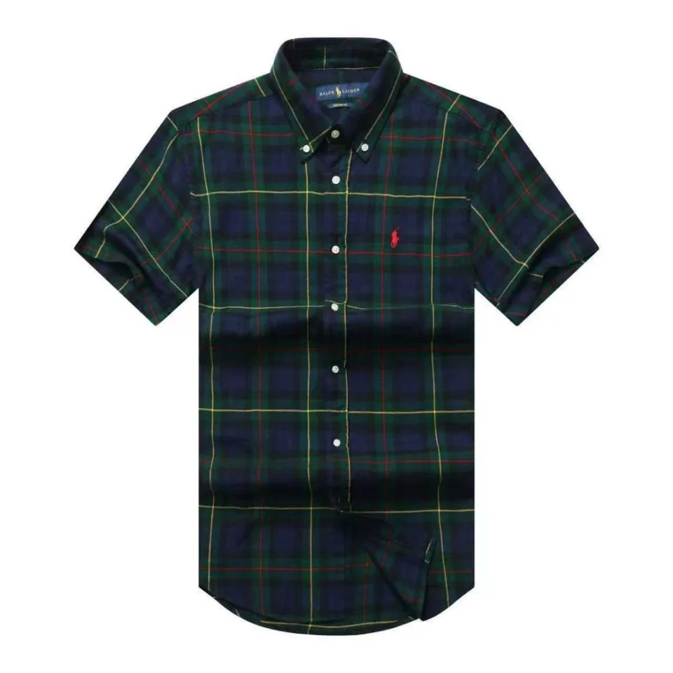 Ralph Lauren Oxford short sleeve checkers shirts