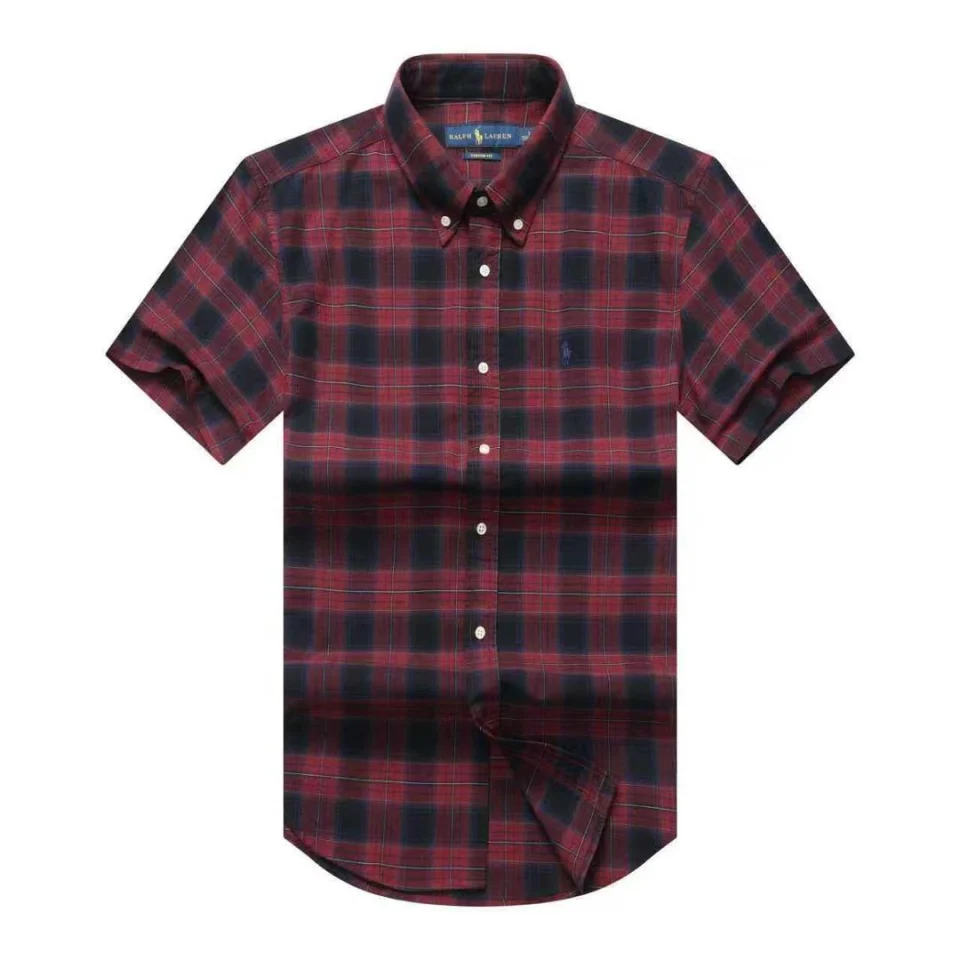 Ralph Lauren Oxford short sleeve checkers shirts