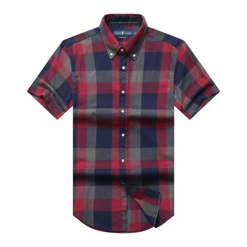 Ralph Lauren Oxford short sleeve checkers shirts