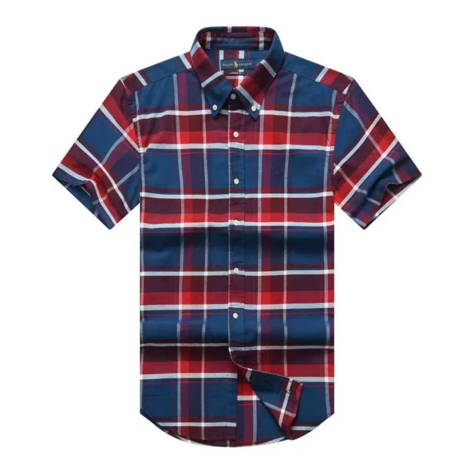 Ralph Lauren Oxford short sleeve checkers shirts