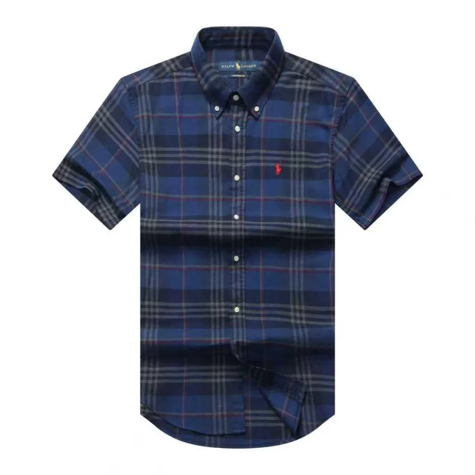 Ralph Lauren Oxford short sleeve checkers shirts