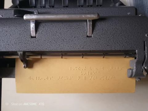 Perkins Brailler (Braille Machine) for the Blind