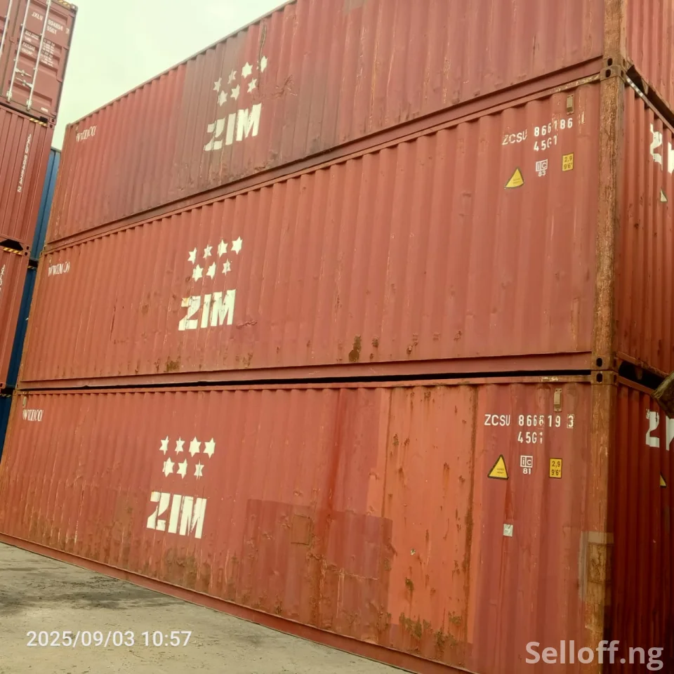 Zim 40ft Empty containers