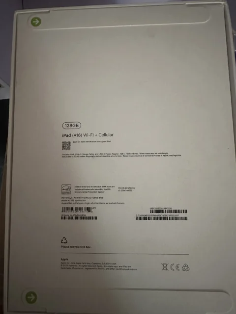 Brand new sealed Apple iPad A16 2025 11th gen 128gb Blue WiFi + Cellular