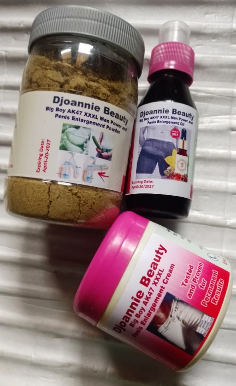 Big Boy AK 47 XXXL Penis Enlargement Oil, Cream and Herbal Powder Tea Combo