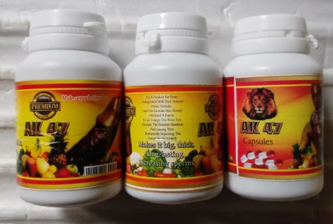 Premium AK 47 Capsule for Penis Enlargement and Men Sexual Stimulant_3Bottles@30pills
