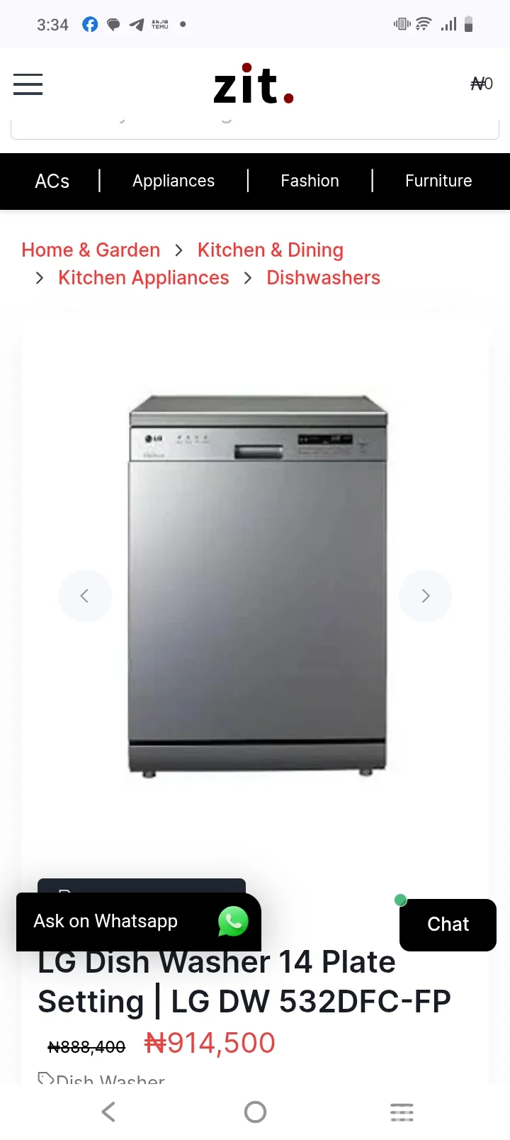 LG Smart Dishwasher