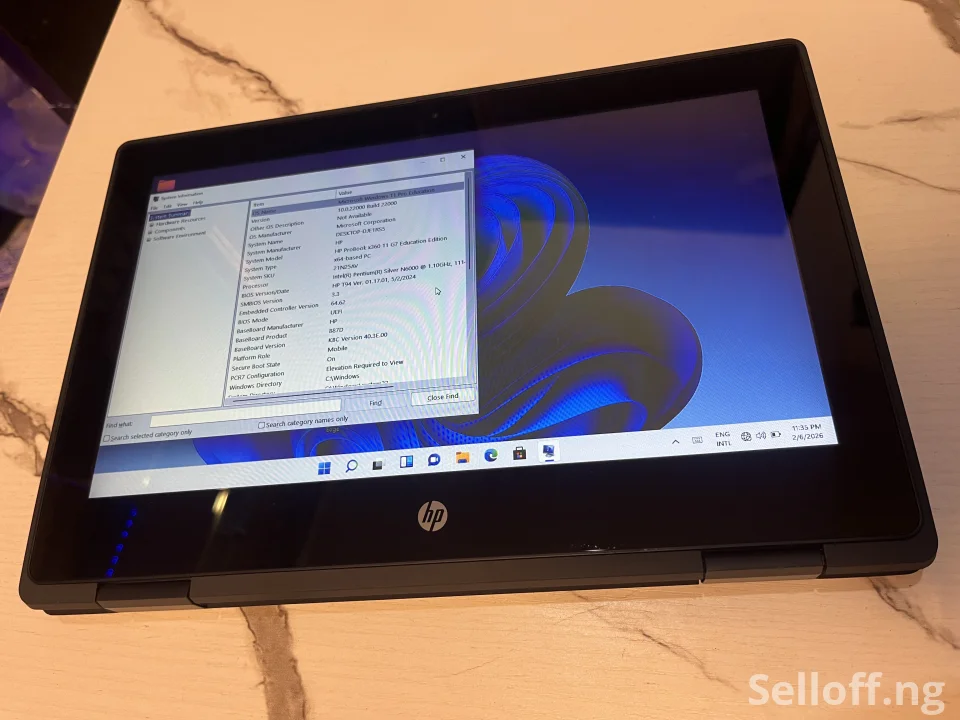 HP ProBook x360 11 G7, Touchscreen