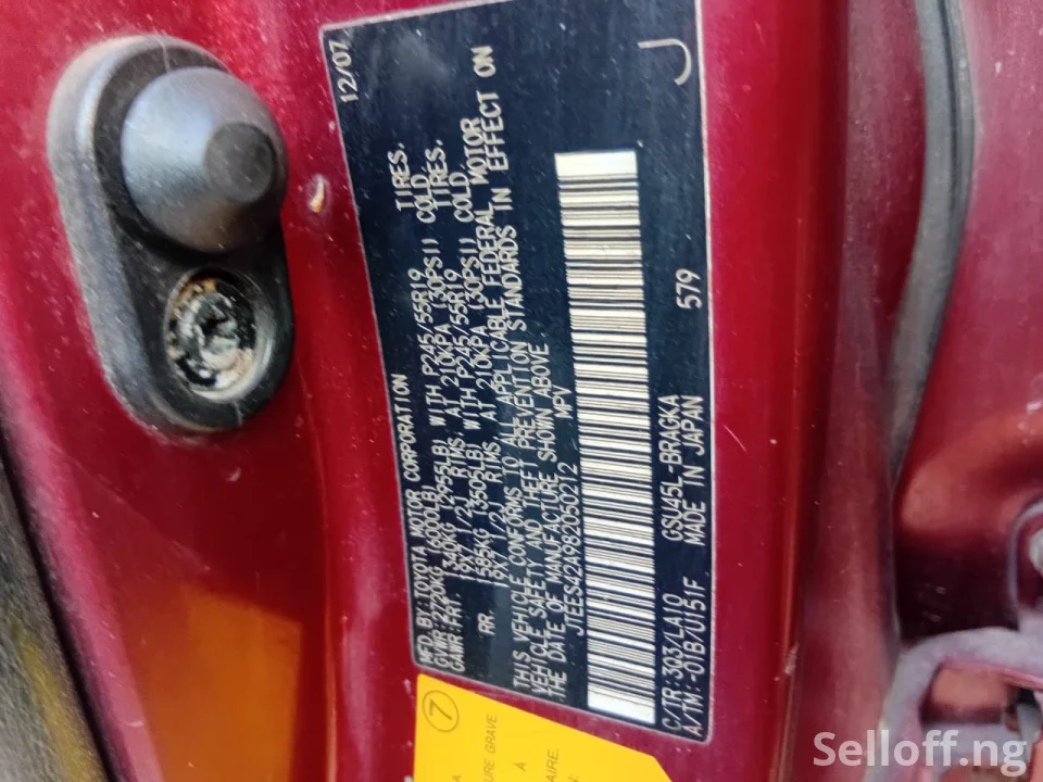 TOYOTA HIGHLANDER 2008