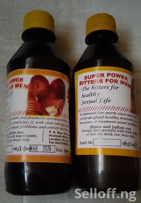 Super Power Syrup, Bitters for Penis Enlargement