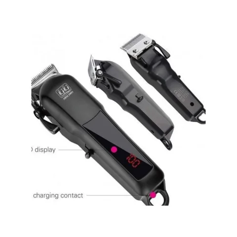 Kiki New Gain Professional Rechargeable Wireless Hair Clipper With Battery Percentage Display (NG-888B)