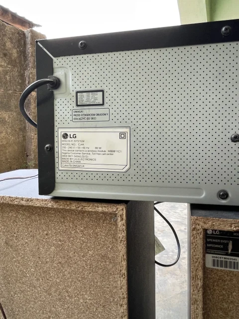 LG XBOOM CJ44 480W sound system Very clean and in perfect working condition Extremely loud with deep bass Supports Bluetooth, USB, CD, and AUX No faults, just plug and play Reason for sale: Need cash urgently Location: [IBADAN] Available for immediate pickup WHATSAPP or CALL 09068868585