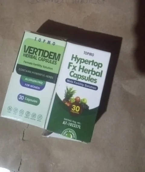VERTIDEM & Hypertop Fx Herbal Capsules