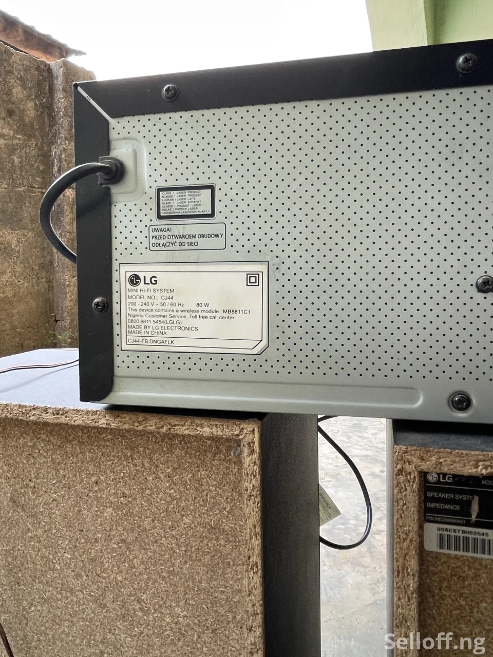 LG XBOOM CJ44 480W sound system Very clean and in perfect working condition Extremely loud with deep bass Supports Bluetooth, USB, CD, and AUX No faults, just plug and play Reason for sale: Need cash urgently Location: [IBADAN] Available for immediate pickup WHATSAPP or CALL 09068868585