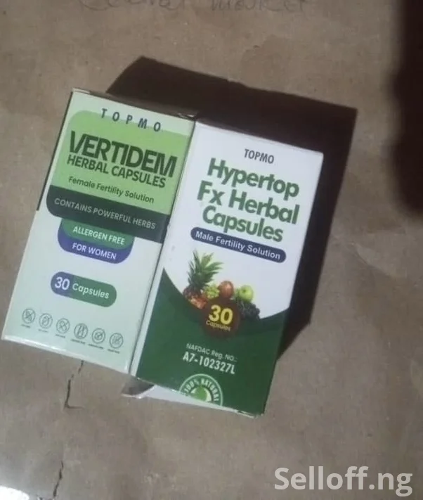 VERTIDEM & Hypertop Fx Herbal Capsules