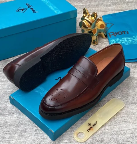 Size 45 Italian Leather Loafers